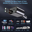 CARGADOR PARA AUTO 4 EN 1 CON LUZ LED