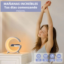 Smart Station 6 en 1: lámpara, altavoz, reloj y cargador inalámbrico
