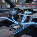 CARGADOR PARA AUTO 4 EN 1 CON LUZ LED